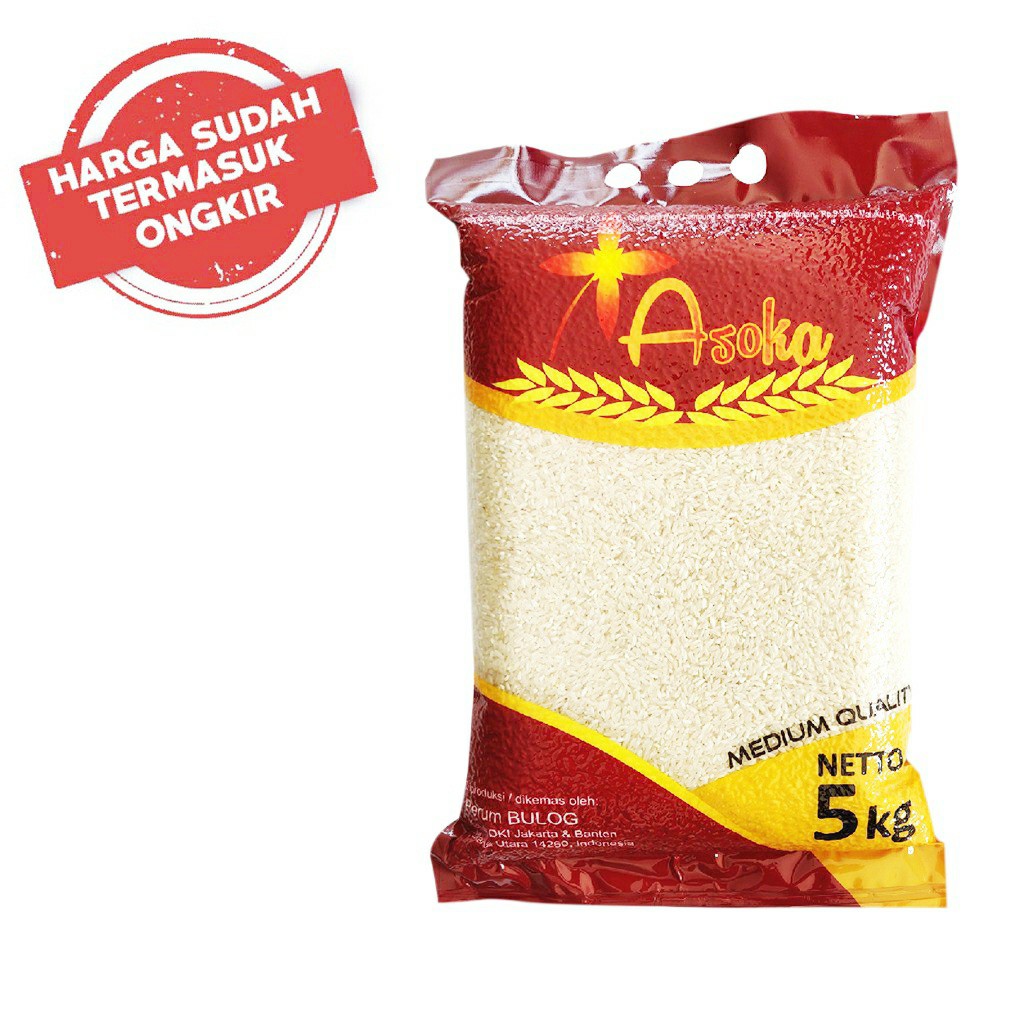  Beras  Asoka 5 Kg  Harga  HET Ongkir Shopee Indonesia