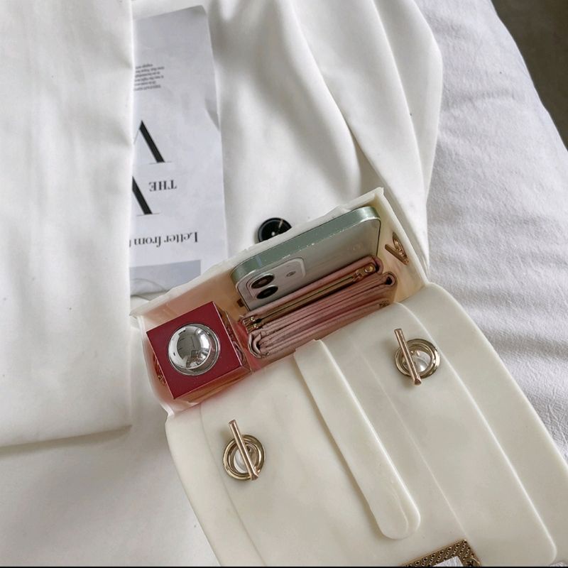 tas HP model terbaru dengan MUTIARA hidup bahan jelly