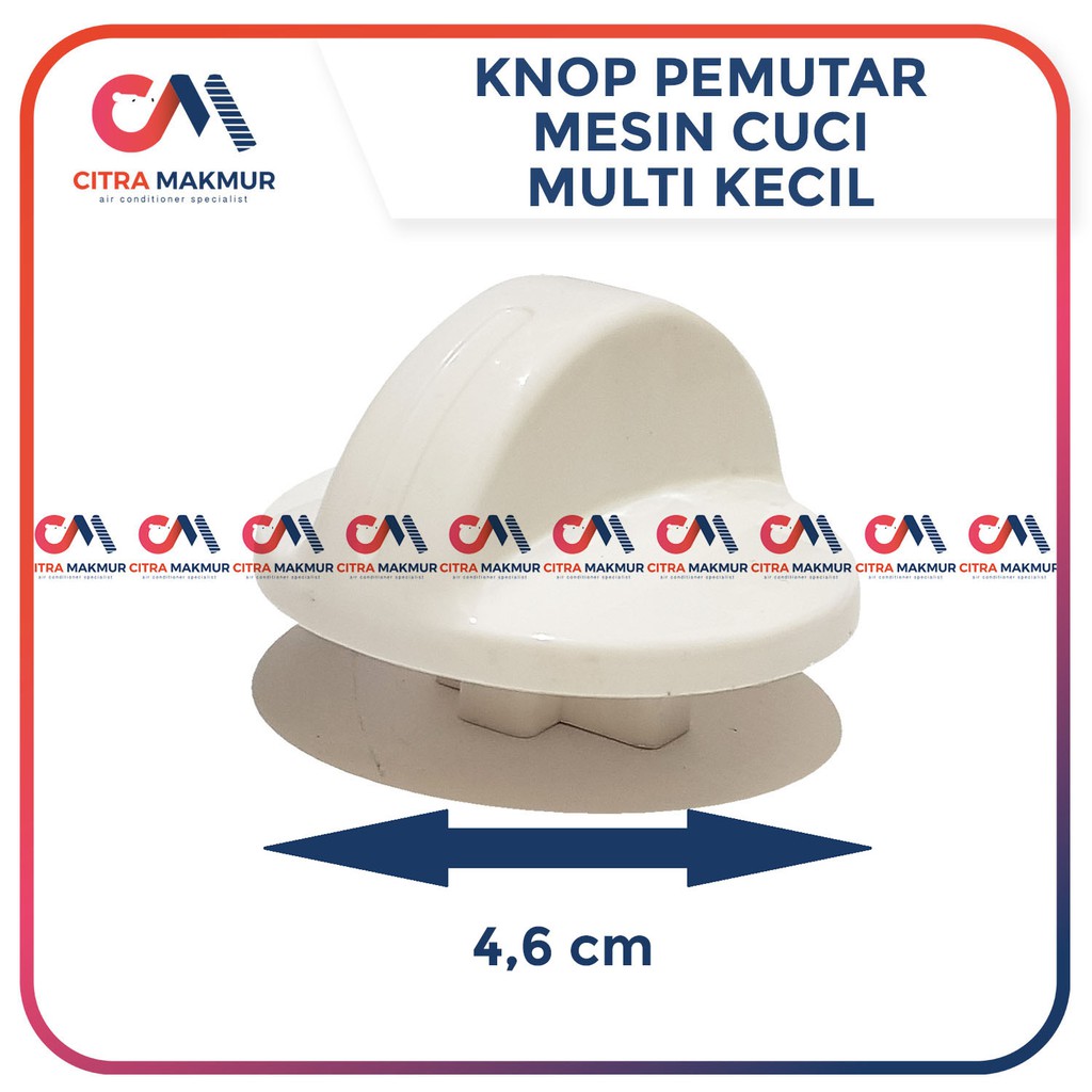 Tombol Knop Pemutar Mesin Cuci Putaran Timer Multi Universal 4.6 cm