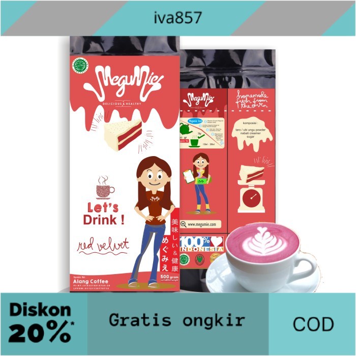 

PROMO 500gr MEGUMIE Red Velvet Powder - Bubuk Minuman Ubi Merah Beet Root GRATIS ONGKIR