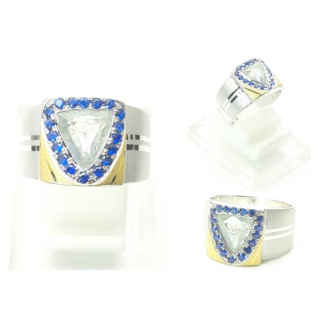 RING PERAK NATURAL SAPPHIRE