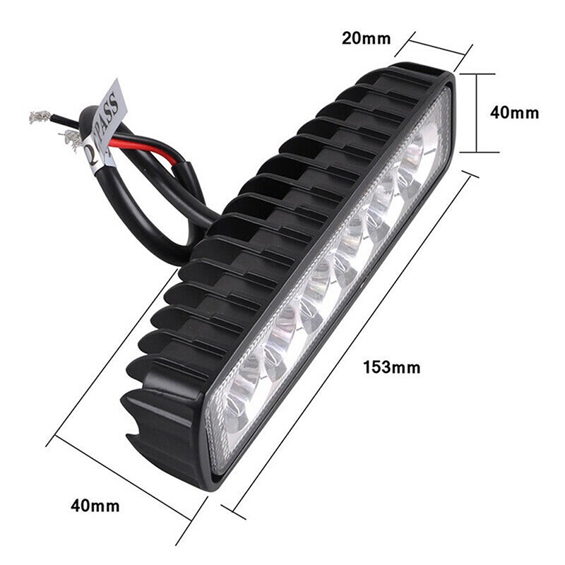 Deid Lampu Sorot Kabut LED 18W 6 Untuk Mobil SUV Truk Offroad 4WD UTE