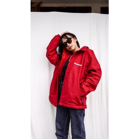 BELFE SPORT ITALY RED JACKET JAKET THRIFT PRELOVED BRANDED