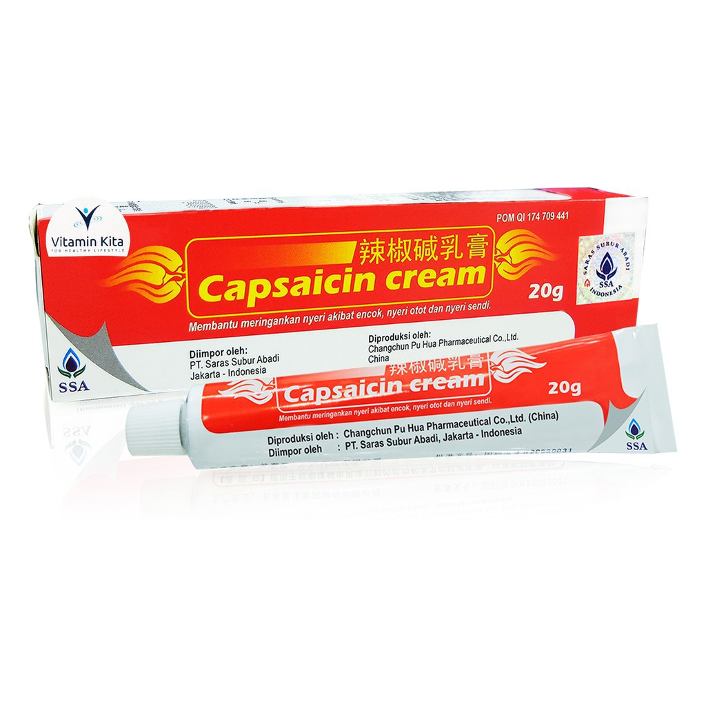 CAPSAICIN CREAM OBAT SENDI OTOT NGILU CAPCAISIN