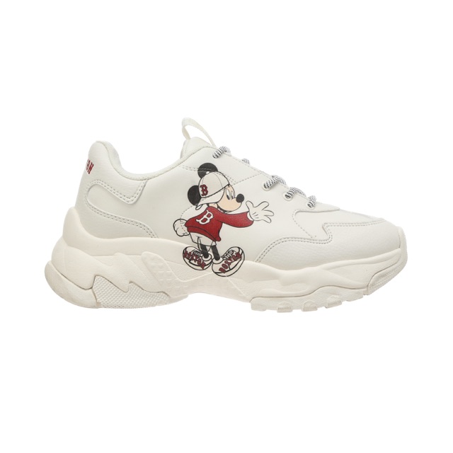 MLB x Disney - BIG BALL CHUNKY MICKEY BOSTON RED SOX - PO Korea original - sepatu wanita pria