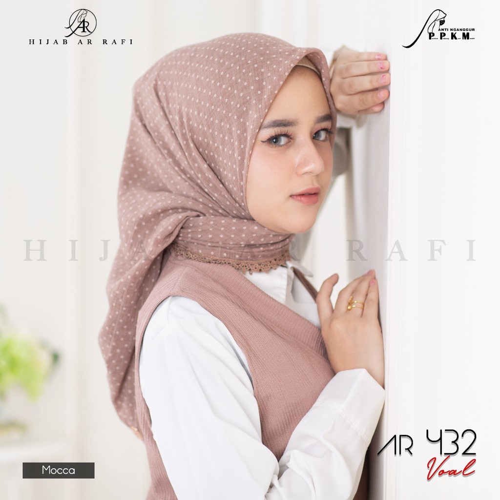 Jilbab Hijab Segi Empat Terbaru Arrafi AR 432 ORI Kerudung Segi Empat  Arrafi Terlaris