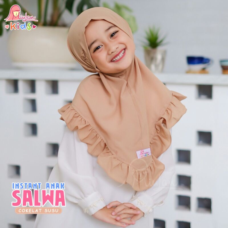 Reprice Jilbab Hijab Instan SALWA Anak | MiuLan Kids | Bergo Instant Anak cewek muslim | murah lebay