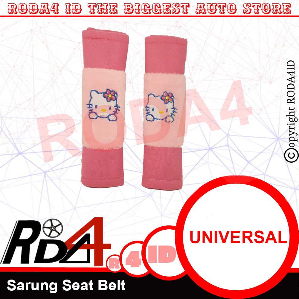 Sarung Tali Sabuk Pengaman Mobil Seat Belt Motif Hello Kitty