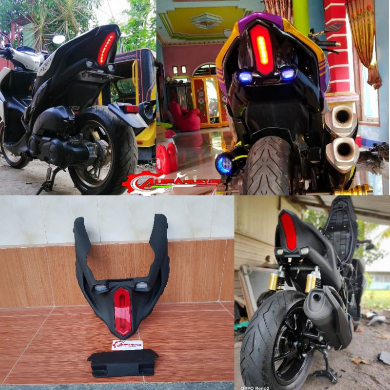 Undertail Aerox Model R1M Tanpa Potong Rangka