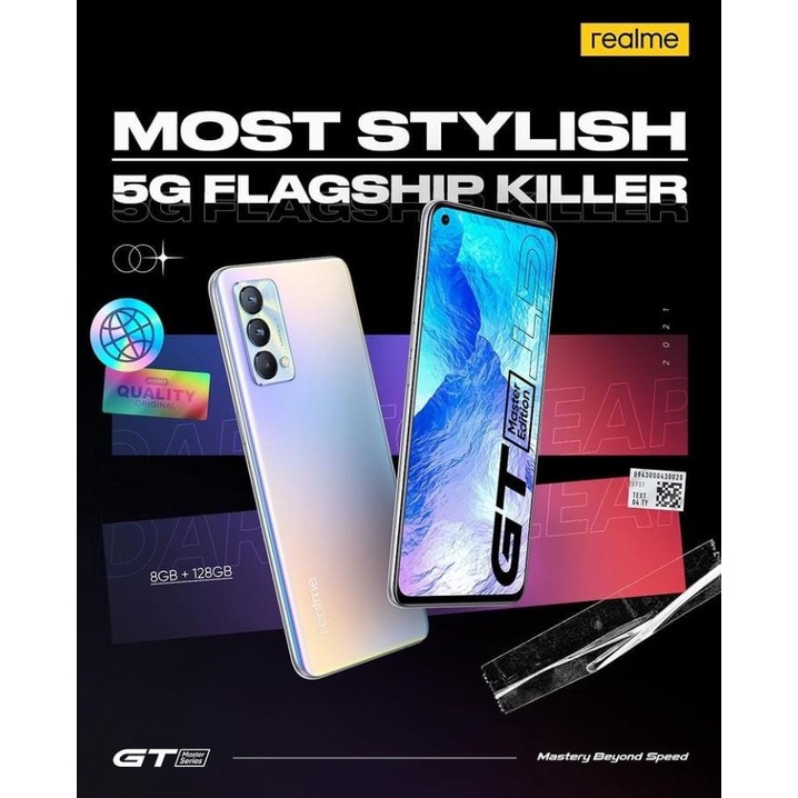 Realme GT [5G] 8GB+128GB Garansi Resmi Realme-4