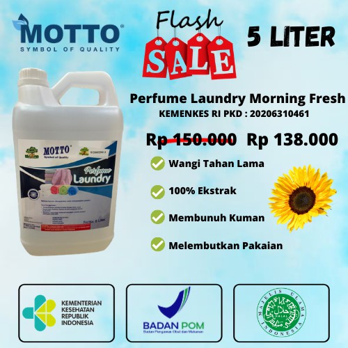 Parfum Laundry Premium Morning Fresh MOTTO 100% Ekstrak !!