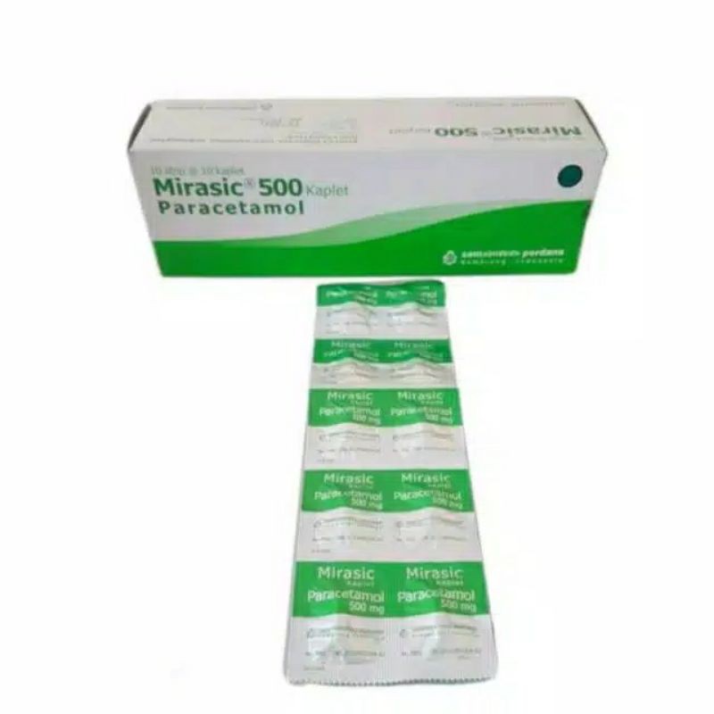 MIRASIC Paracetamol 500mg [1 lembar @10kaplet]