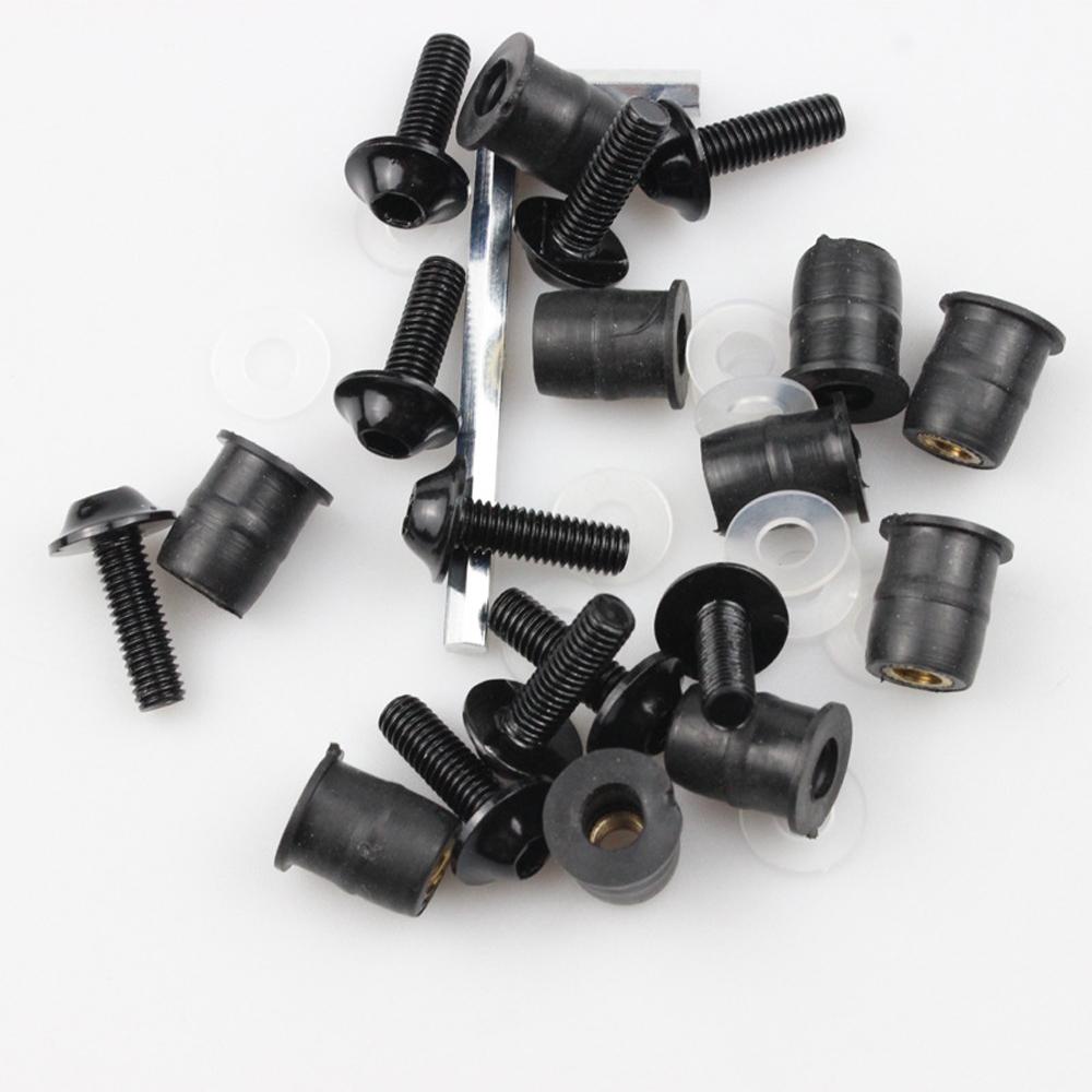 Lanfy Sekrup Kaca Depan Sepeda Motor Suku Cadang Motor Pengganti CNC Aluminium Untuk Honda M5 Screw M5 x 15mm Pengikat Motor