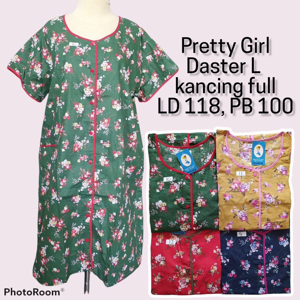 Pretty girl Daster Kancing Full  Daster Kancing 8  Homedress Pretty Girl Daster pendek Dress Pendek 