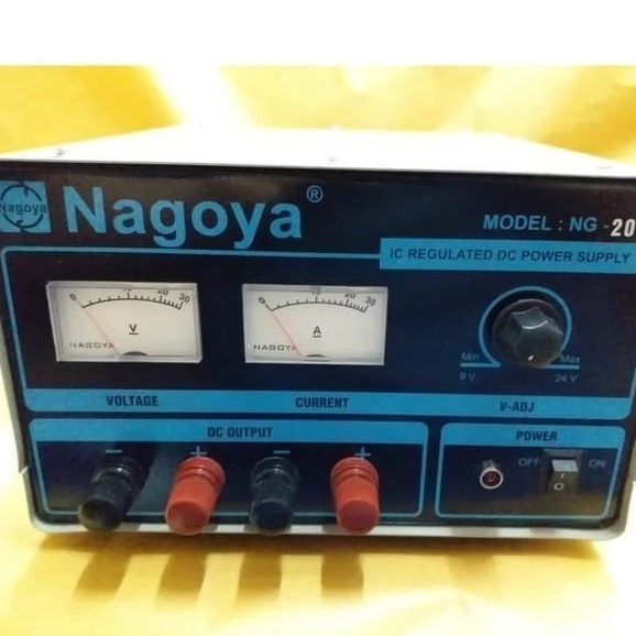 Stabilizer Regulator 9V - 24V 20A Nagoya Power Supply bagus awet