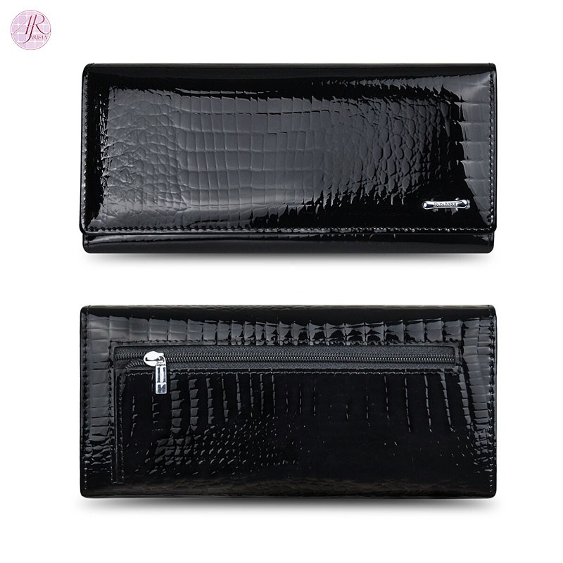 DOMPET WANITA MOTIF KULIT CROCODILE ZIPPER SAMPING FLOP - DOMPET PANJANG KOREAN FASHION WALLET