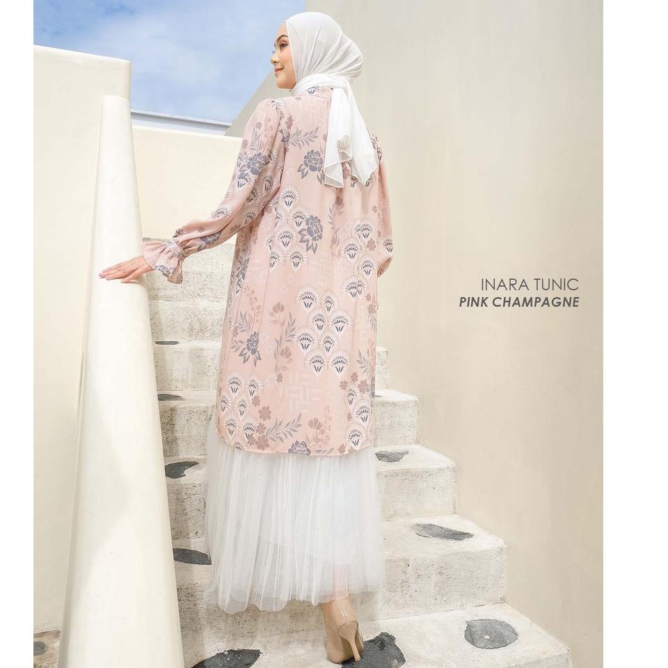 Harga Murah.. Mayoutfit Inara Tunic | Baju Lebaran Wanita Tunik Eventail Series