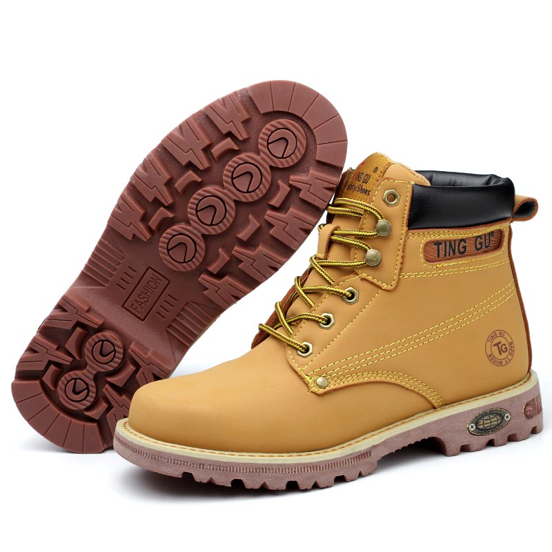 yellow steel toe shoes