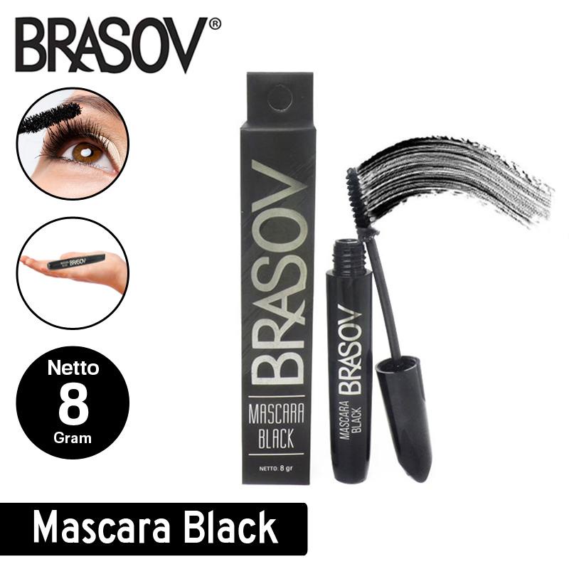 new BRASOV MASCARA BLACK WATERPROOF - Mascara eyelash 8gr black BPOM