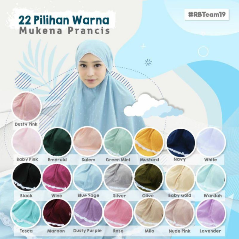 Mukena Prancis Original-Mukena Hits-Mukena Mewah