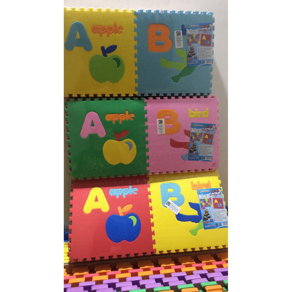 Puzzle Evamat - Matras Puzzle - Puzzle Lantai Evamat Abjad Gambar Produk Terbaik