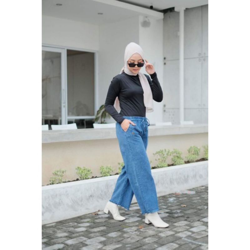 KULOT JEANS WARNA MEISHA HIGHWAST//KULOT COCOK BUAT OOTD