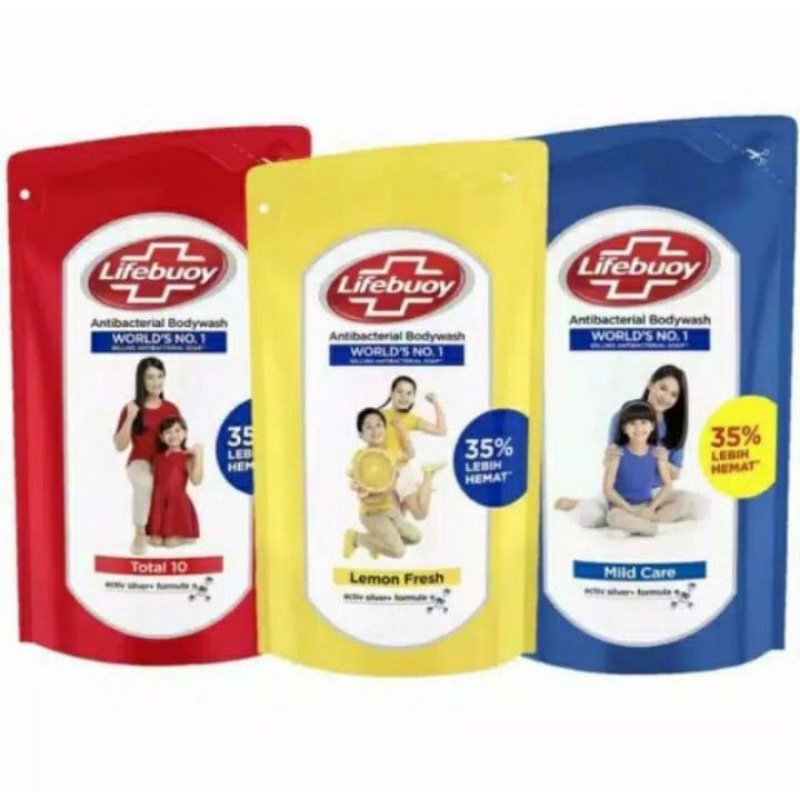 Jual Lifebuoy Sabun Mandi Cair Refiil 850ml.Ready warna Merah, Kuning