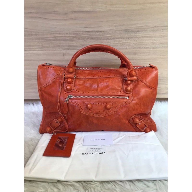 Authentic Preloved Tas Balenciaga orange
