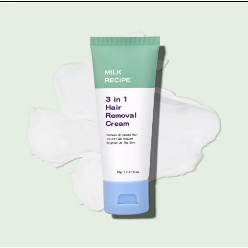 𝐌𝐢𝐥𝐤 𝐑𝐞𝐜𝐢𝐩𝐞 𝟑 𝐢𝐧 𝟏 𝐇𝐚𝐢𝐫 𝐑𝐞𝐦𝐨𝐯𝐚𝐥 𝐂𝐫𝐞𝐚𝐦 / Hair Removal Cream / Perontok bulu kaki