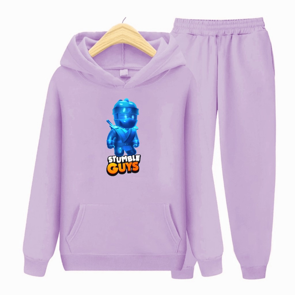 Setelan Sweater Anak Stumbel Game Dinamitor/Baju Sweater Hoodie Anak