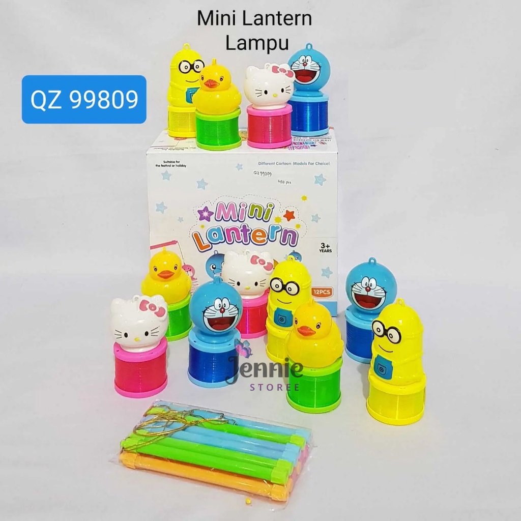 Mainan Mini Lantern Karakter / Lentera Mini / Festival Lentera / Mini Lantern Anak / Lampion Lampu M