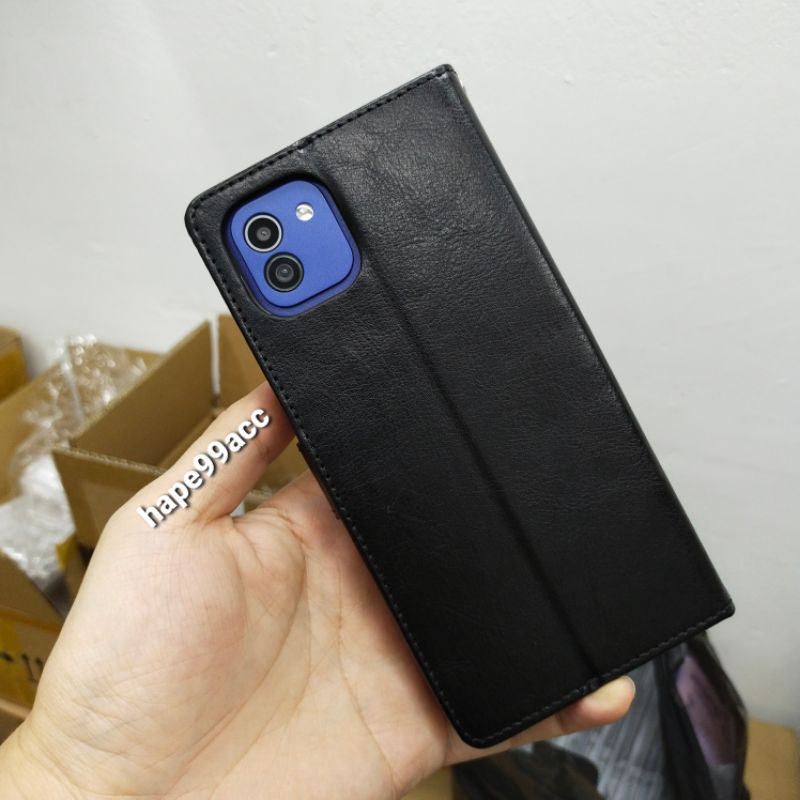 Samsung A03 A 03 flip case cover dompet kulit