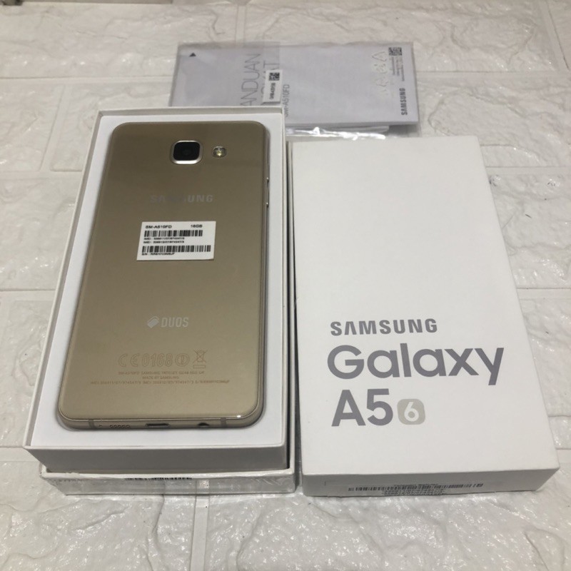 Samsung A5 2016 ram 2GB 16GB Gold Bekas - Fullset ex Sein - NFC