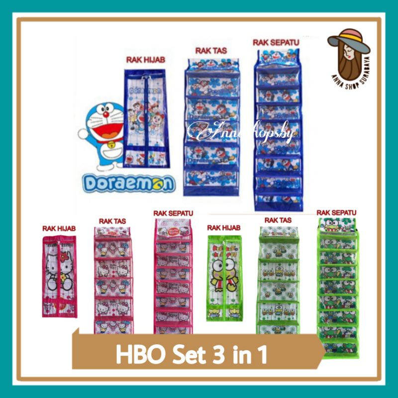 Rak SET HBO 3 IN1 ( RAK TAS + RAK SEPATU + RAK JILBAB