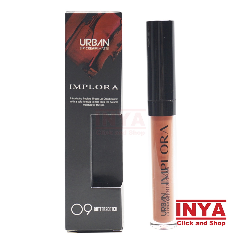 IMPLORA URBAN LIP CREAM MATTE 09 BUTTERSCOTCH 2.9gr