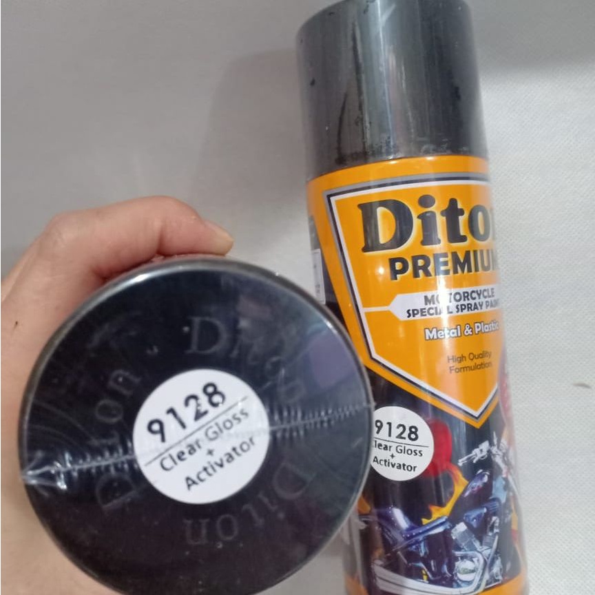 DITON Premium Pilok Pilox Cat Semprot Clear / Pernis / Activator /  Finishing (9128 Clear Glossy / 9130 Clear Doff / 9129 Clear Semi Doff ) 400cc