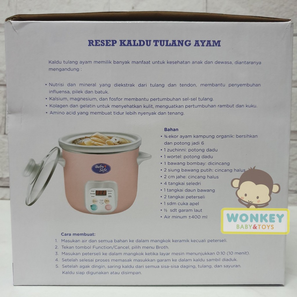 Baby Safe Slow Cooker 1,5L Digital LB06D