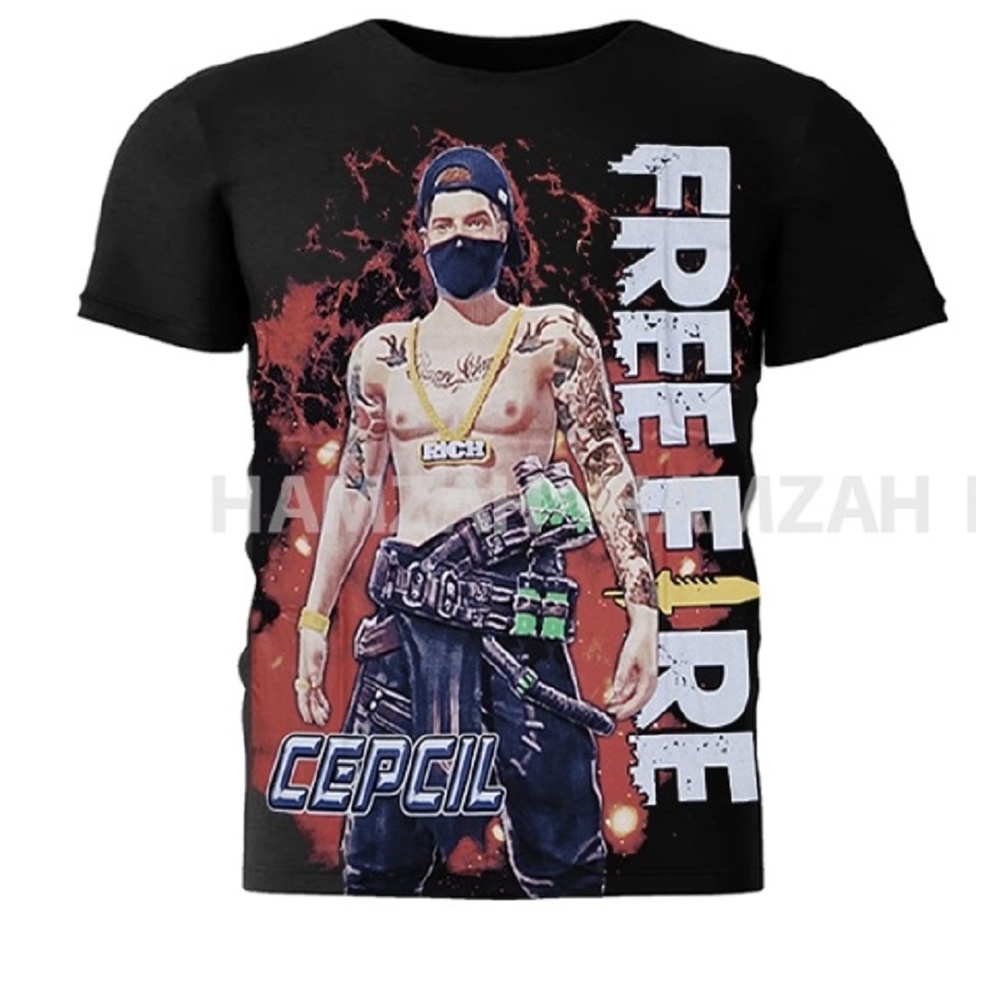 KAOS OBLONG / KAOS GAME FREEFIRE / BAJU FF / KAOS FF / KAOS ANAK / ATASAN ANAK / KAOS GAMING