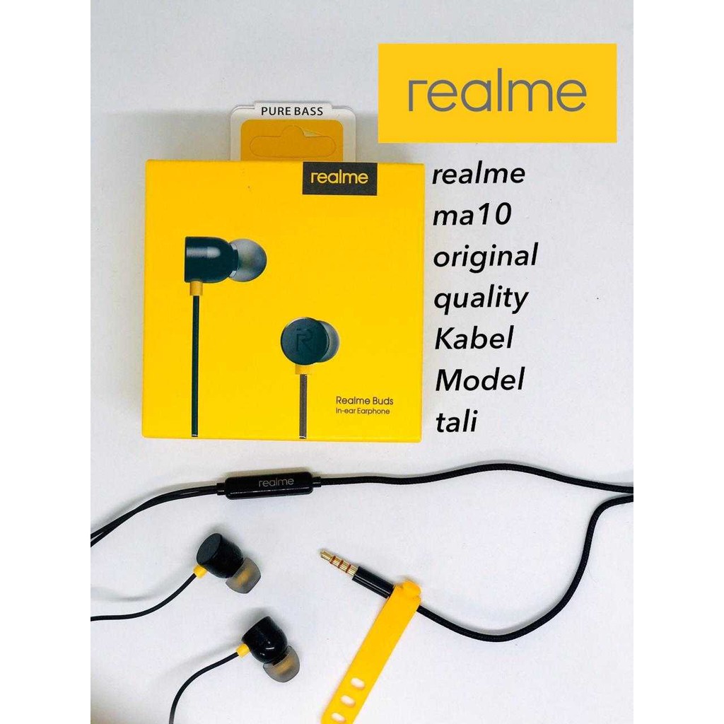 new~Realme Buds2 In Ear Earphone Headset Magnetic MA11 Realme Buds In Ear Headset REALME R105 NEW