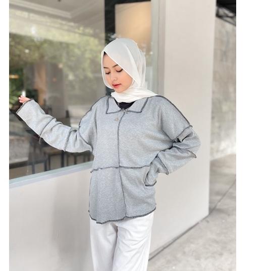BLOUSE TERBALIK BAJU VIRAL ATASAN JUMBO KEBALIK KEMEJA JAHIT OBRAS DILUAR OVERSIZED BIGSIZE XXL