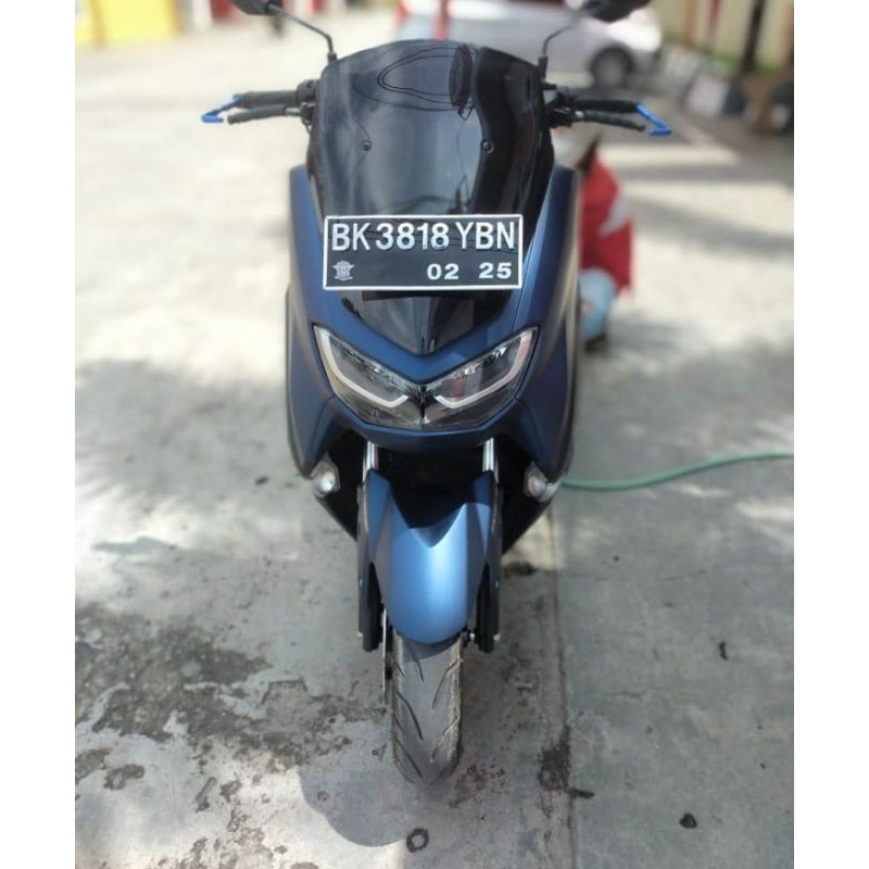PLAT MOTOR TIMBUL CHROME