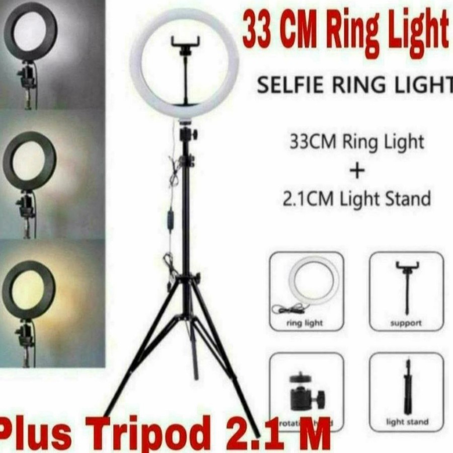 Paket Ringlight 33cm + Tripod 2.1M