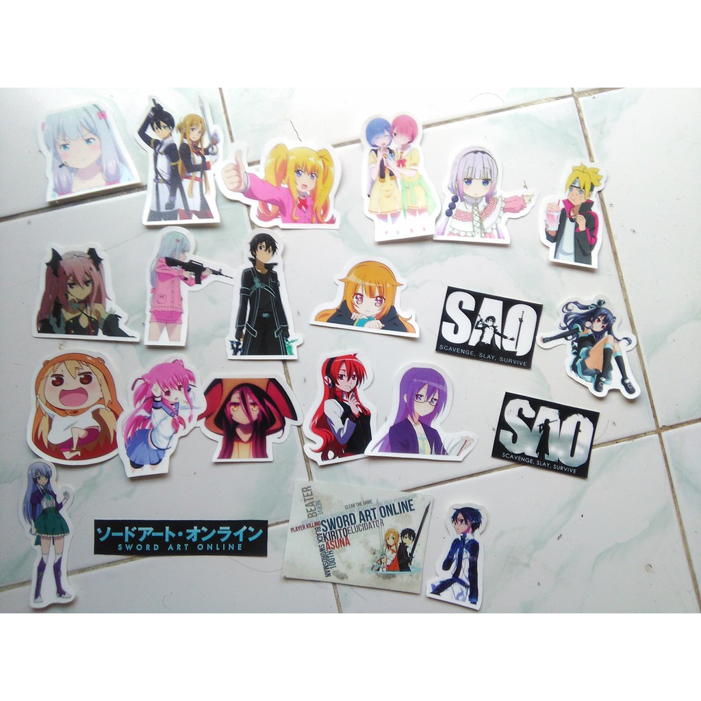 Stiker Anime Karakter Bebas Shopee Indonesia