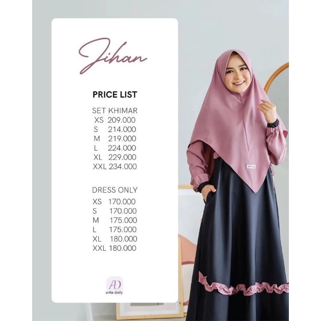 jihan by artie daily / gamis ori