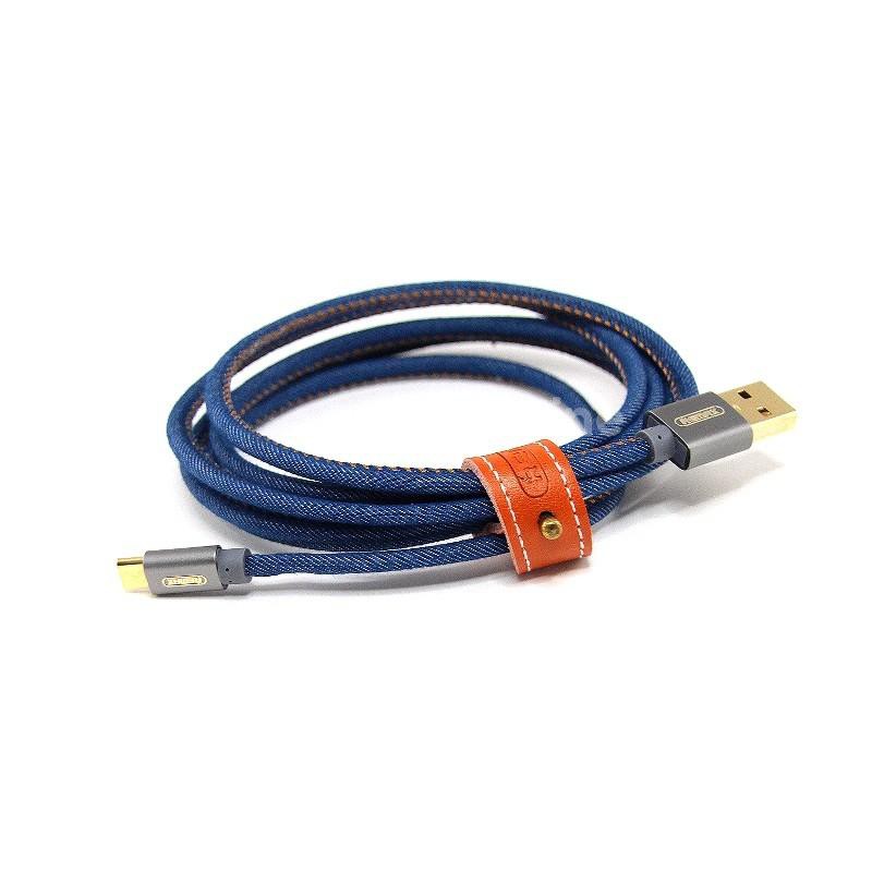 TURUN HARGA REMAX KABEL JEAN MICRO RC096M-KABEL DATA MICRO USB MODEL TERBARU JEANS PANJANG 2 M MURAH - TEKNO KITA