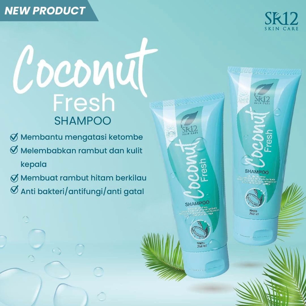 Shampoo SR12 Alorise dan Coconut Fresh Atasi Rambut Rontok dan Anti Ketombe