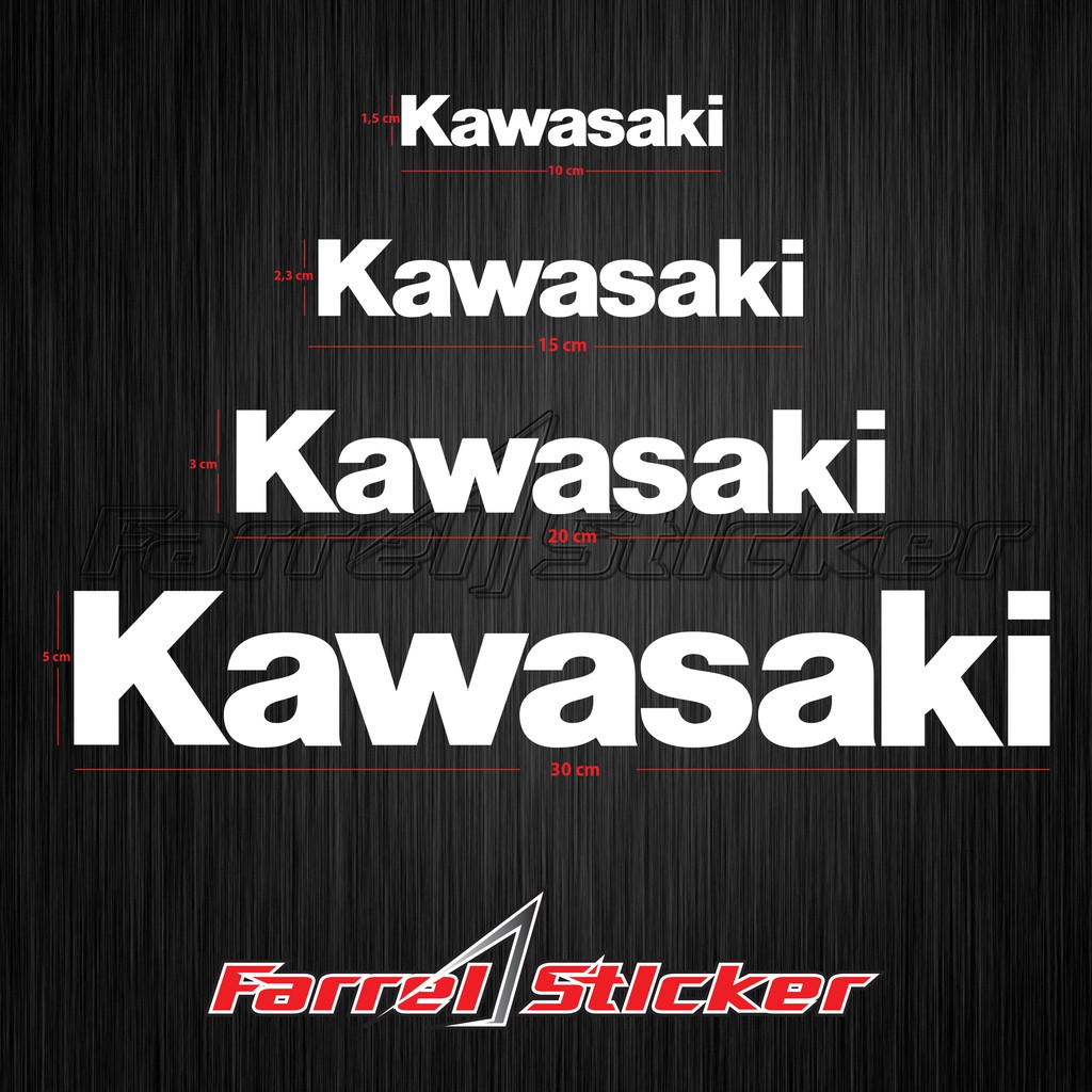 stiker KAWASAKI sticker KAWASAKI all size