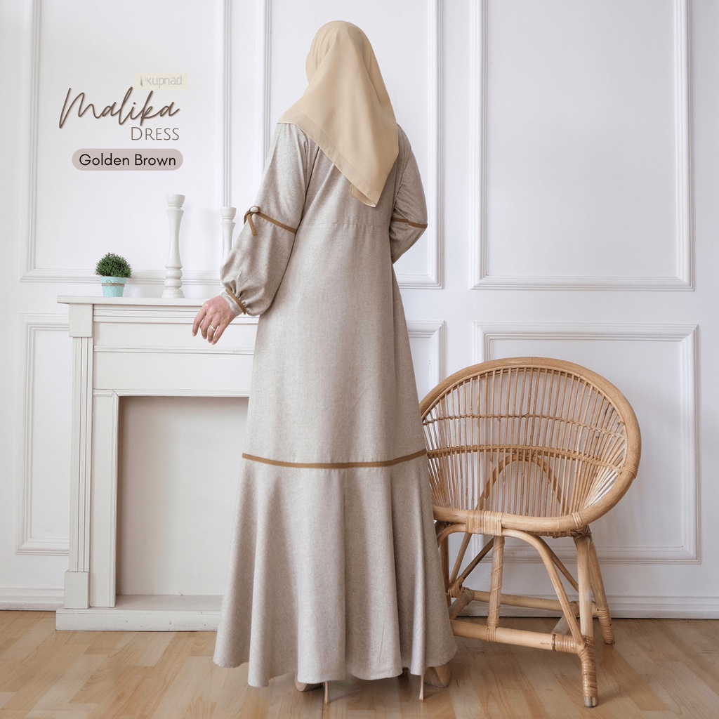 KUPNAD Gamis Premium Katun Madinah (Medina) - Malika Dress by KUPNAD gamis busui friendly bahan adem nyaman bikin kamu terlihat cantik dan muslimah