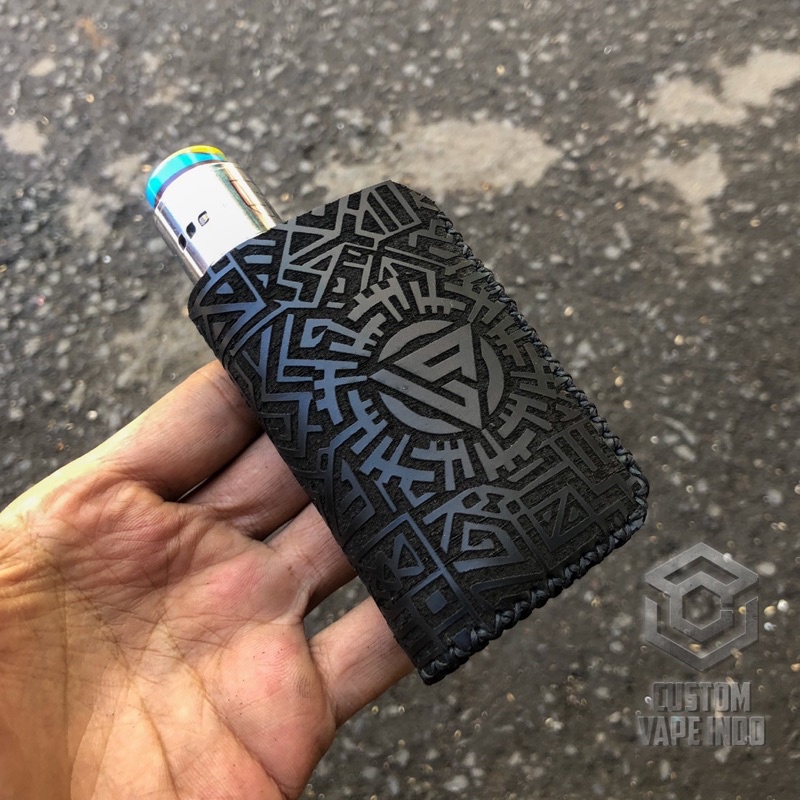 Leather Sleeve Case Mod Argus Gt2 Motif Full Engraving Aztec