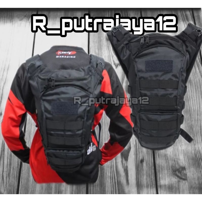 TAS SEPEDA HITAM/TAS SEPEDA PUNGGUNG / TAS RANSEL SEPEDA